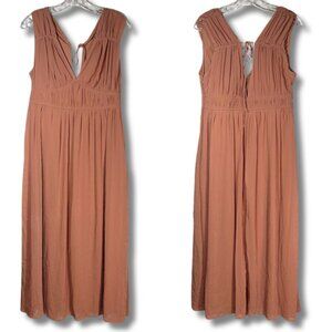 H&M Women's M Blush Pink Dress Empire Waist Sleeveless Recycled Formal Cocktail